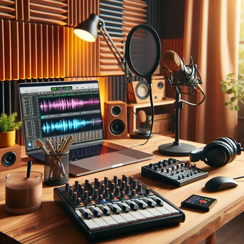 "Mejores programas para grabar podcasts desde casa: una captura de pantalla que muestra una interfaz de software de grabación de audio, ideal para principiantes y podcasters avanzados."