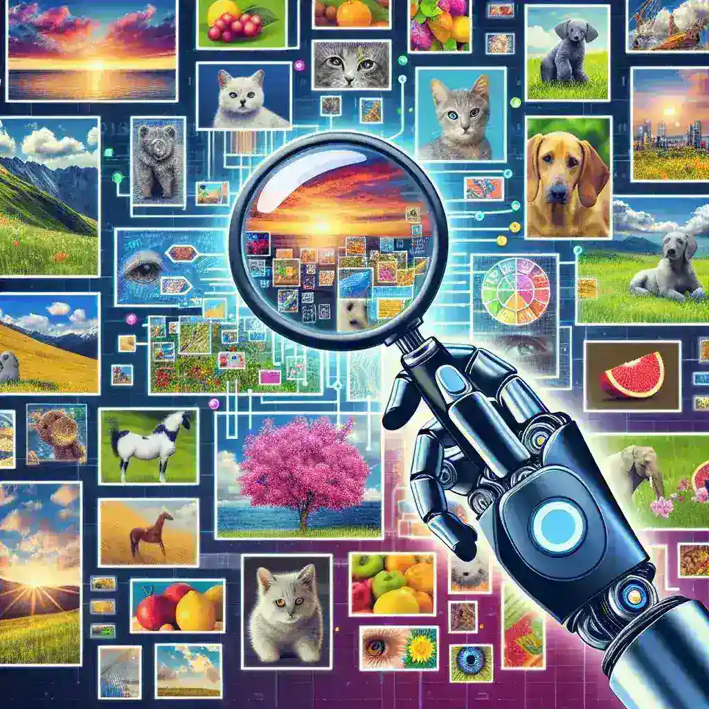 "Imagen mostrando la interfaz de Google Fotos mejorada con inteligencia artificial, destacando la nueva función de búsqueda de objetos en imágenes."